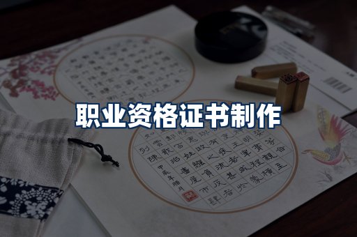 职业资格展示